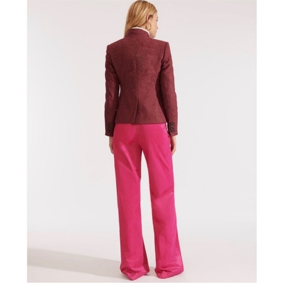 Veronica Beard Farley Dickey Jacket Blazer Berry Size 2 - Picture 4 of 12